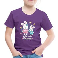 Spreadshirt Stolze Große Schwester Hase Geschenk Geschenkidee Kinder Premium T-Shirt, 122/128 (6 Jahre), Lila von Spreadshirt