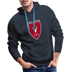 Spreadshirt Storch Heinar Eisbrecher Männer Premium Hoodie, L, Navy von Spreadshirt