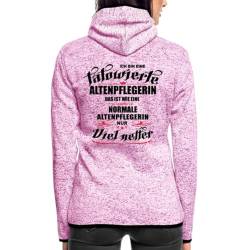 Spreadshirt Tätowierte Altenpflegerin Ist Netter Lustiger Spruch Frauen Kapuzen-Fleecejacke, L, Lila meliert von Spreadshirt