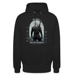 Spreadshirt The Witcher Geralt Embleme Übersicht Staffel 1 Unisex Hoodie, S, Schwarz von Spreadshirt