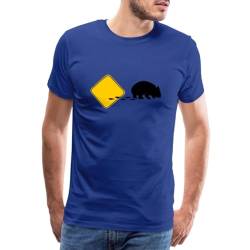 Spreadshirt Wombat Break Out Männer Premium T-Shirt, L, Königsblau von Spreadshirt