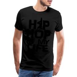 Spreadshirt hip hop Männer Premium T-Shirt, 3XL, Schwarz von Spreadshirt