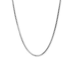 Sprezzi Fashion Herren Halskette Silber Box Stil aus 925 Sterling Silver modern Necklace verstellbar massiv hochwertig mit Geschenkbox [Box XL] von Sprezzi Fashion
