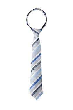 Spring Notion Gestreifte gewebte Krawatte mit Reißverschluss für Jungen - Grau - 14-16 Jahre von Spring Notion