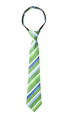 Spring Notion Gestreifte gewebte Krawatte mit Reißverschluss für Jungen - Grün - 8-14 Jahre von Spring Notion