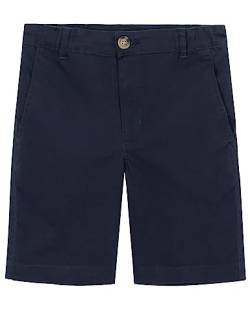 Spring&Gege Jungen Chino Shorts Baumwolle Kurze Hose Sommer Shorts für Kinder, Marineblau, XL(11-12 Jahre/152-158) von Spring&Gege