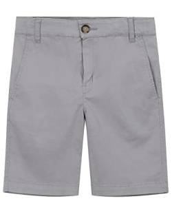 Spring&Gege Jungen Chino Shorts Baumwolle Kurze Hose Sommer Shorts für Kinder, Silber, XL(11-12 Jahre/152-158) von Spring&Gege