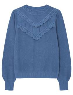 SPRINGFIELD Damen Polo-Pullover, Light_Blue, S von Springfield