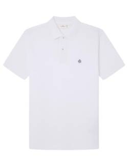 SPRINGFIELD Herren Basic piqué Polo Shirt Polohemd, White, XS von Springfield