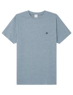 SPRINGFIELD Herren Melange Effect T-Shirt, Light_Blue, XL von Springfield