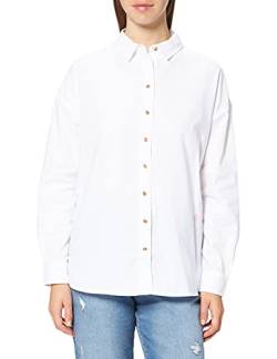 Springfield Damen Camisa Oxford Oversize Hemd, Weiß, 36 von Springfield