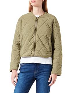 Springfield Damen Kurze, gepolsterte, Wasserabweisende Jacke, Khaki, dunkel (Dark Khaki), 38 von Springfield