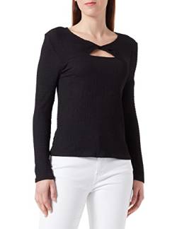 Springfield Damen Triangle Open T-Shirt, Schwarz, Large von Springfield