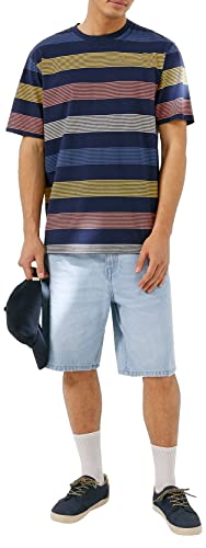 Springfield Herren Fruit Republic T-Shirt, Mittelblau, M von Springfield