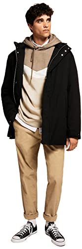 Springfield Herren Kapuze Jacke, Schwarz, L von Springfield