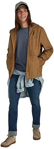 Springfield Herren Kapuzenjacke aus Baumwolle Jacke, Rostbraun, Large von Springfield