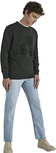 Springfield Herren Polo-Pullover, Flasche, S von Springfield