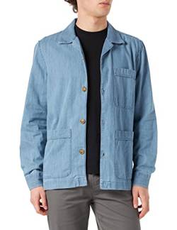 Springfield Herren Sobrecamisa Denim Formelles Hemd, Azul Medio, XS von Springfield