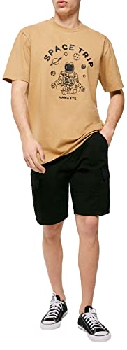 Springfield Herren Tshirt T-Shirt, Beige (BEIGE/Camel), S von Springfield