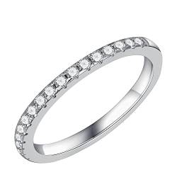 Springlight ✦Geschenke für Frauen Moissanit-Ringe,S925 Sterling Silber D Farbe Reinheit VVS1 Gekrönte Krone Moissanit Diamantring,Hochzeitsgeschenk Verlobungsgeschenk.[56.5(18.2)] von Springlight