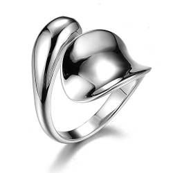 Springlight ✦ Geschenke für Frauen S925 Sterling Silber Ring Minimalistische Glatte Wassertropfen Ringe öffnen Ringe Frauen Handmade Schmuck Weihnachtsgeschenke für Frauen. von Springlight