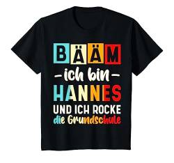 Kinder Name Hannes Bääm Ich Bin Hannes T-Shirt von Sprüche und Geschenke
