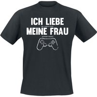 Sprüche - Gaming T-Shirt - Ich Liebe ... Meine Frau - M bis 4XL - für Männer - Größe 4XL - schwarz  - EMP exklusives Merchandise! von Sprüche