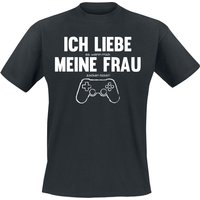 Sprüche - Gaming T-Shirt - Ich Liebe ... Meine Frau - M bis 4XL - für Männer - Größe M - schwarz  - EMP exklusives Merchandise! von Sprüche