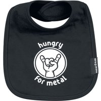 Sprüche Lätzchen - Metal Kids - Hungry For Metal - für Mädchen & Jungen - schwarz von Sprüche