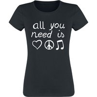 Sprüche T-Shirt - All You Need Is... - M bis 3XL - für Damen - Größe 3XL - schwarz von Sprüche