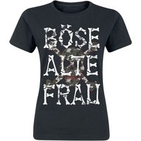 Sprüche T-Shirt - Böse alte Frau - S bis XL - für Damen - Größe L - schwarz von Sprüche