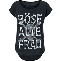 Sprüche T-Shirt - Böse alte Frau - XS bis 5XL - für Damen - Größe 3XL - schwarz von Sprüche