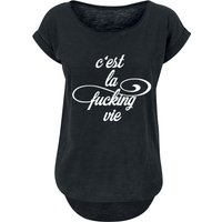 Sprüche T-Shirt - C'est La Fucking Vie - M bis 5XL - für Damen - Größe M - schwarz von Sprüche