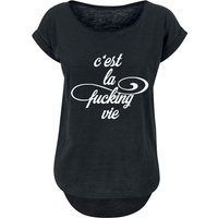 Sprüche T-Shirt - C'est La Fucking Vie - M bis 5XL - für Damen - Größe XXL - schwarz von Sprüche