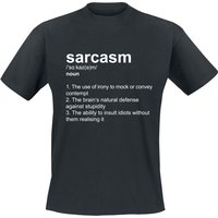 Sprüche T-Shirt - Definition Sarcasm - S bis 4XL - für Männer - Größe 4XL - schwarz von Sprüche