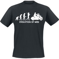 Sprüche T-Shirt - Evolution Of Man - L bis 3XL - für Männer - Größe L - schwarz von Sprüche
