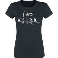Sprüche T-Shirt - I Am Weird - S bis 3XL - für Damen - Größe S - schwarz von Sprüche