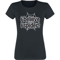 Sprüche T-Shirt - I Believe I Spider! - S bis 3XL - für Damen - Größe XL - schwarz von Sprüche