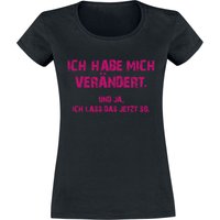 Sprüche T-Shirt - Ich habe mich verändert. Und ja, ich lass das jetzt so. - S bis L - für Damen - Größe S - schwarz von Sprüche