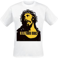 Sprüche T-Shirt - Kill Your Idols (Band) - M bis 3XL - für Männer - Größe L - weiß von Sprüche