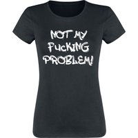 Sprüche T-Shirt - Not My Fucking Problem! - 3XL - für Damen - Größe 3XL - schwarz von Sprüche