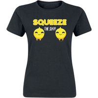 Sprüche T-Shirt - Squeeze The Day! - S bis XXL - für Damen - Größe M - schwarz von Sprüche