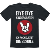 Sprüche T-Shirt für Kleinkinder - Kids - Bye Bye Kindergarten - für Mädchen & Jungen - schwarz von Sprüche