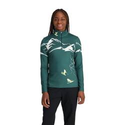 SPYDER Figure 8 1/2 Zip Cypress Green - M von Spyder