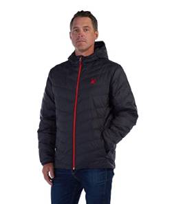 Spyder Herren Peak Isolatorjacke mit Kapuze Isolationsjacke, schwarz, Small von Spyder