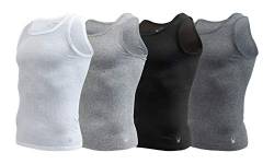 Spyder Mens Pro Cotton Pro Stretch Tank Tops A Shirts (White/Grey/Black/Charcoal, X-Large) von Spyder
