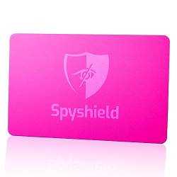 Spyshield 4X RFID Blocker Karte NFC Schutzkarte mit Störsender, Pink von Spyshield