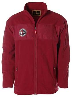 St. Moritz Herren Fleece Jacke Fleecejacke Outdoor Stehkragen Heaven True Red 4XL von St. Moritz