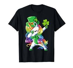 Dabbing Unicorn St Patricks Day Girls Leprechaun Lepricorn T-Shirt von St. Patrick's Day Lucky Co