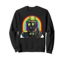 Black Russian Terrier Dog Funny St. Patricks Day Sweatshirt von St. Patrick's Day Lucky Dog Lovers